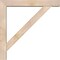 Ekena Millwork Traditional Block Smooth Bracket w/ Offset Brace, Douglas Fir, 5 1/2"W x 34"D x 34"H BKT0604X34X34TRA05SDF - alternate 3